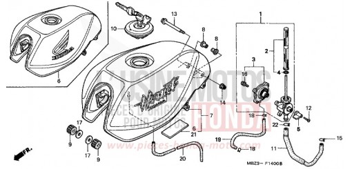 RESERVOIR A CARBURANT CB600FX de 1999